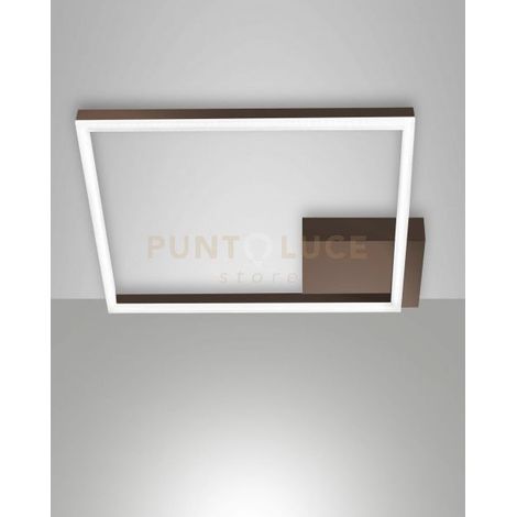 BARD PLAFONIERA CORTEN A LED 3000K - 39W - 3880 lm  DIMMERABILE 45CM  C/ACCESS.