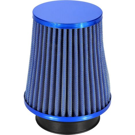 Kit filtro aria fredda ad alto flusso per automobili, cono a rete ad alta potenza, colore blu.