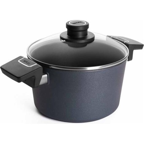 Woll Diamond Lite Olla de Aluminio Forjado con Tapa de Vidrio, Inducción, Ø 20 Cm, 3,2 L (1/5)