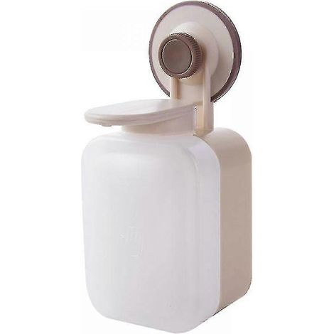Filiyano-Distributeur de savon pour les mains avec ventouse, distributeur de savon mural en plastique, étanche et résistant à l'humidité, convient (1/5)