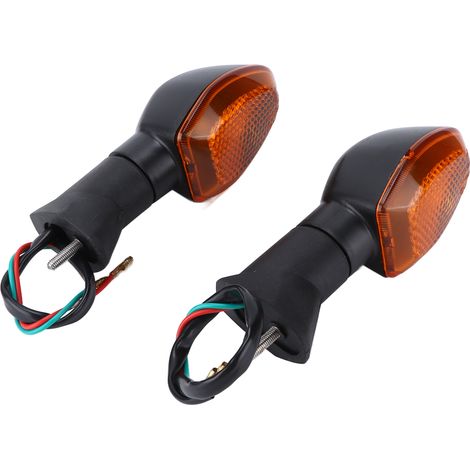 Clignotant Moto 2 Pièces Indicateur Flash Ambre Accessoire Remplacement Suzuki Jaune (1/5)