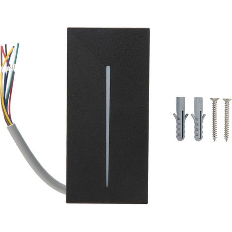 Lecteur de carte de contrôle d'accès R6, étanche IP68, avec indicateur LED, compatible avec les lecteurs de cartes de sécurité WG26/WG34, adapté aux applications communautaires. (1/5)