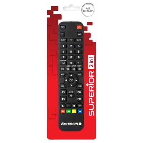 TELECOMANDO TV SUPERIOR PROGRAMMABILE 2 IN 1