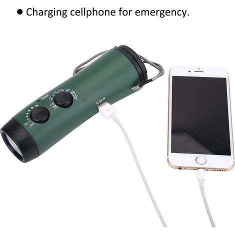 Talkie-Walkie Rechargeable Pour Adultes Avec Radio FM, Lampe Torche, Alarme SOS Et 3 Sources D'Énergie – Parfait Pour Le Camping Et La Randonnée