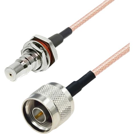 Anschlusskabel QMA-Buchse BH / N-Stecker RG316 2 m