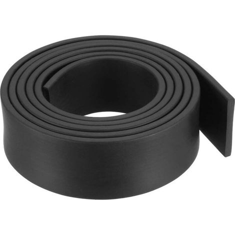 Bande étanchéité Solide Rectangle Caoutchouc 25mm Large 3mm épais 1 Mètre Long Noir (1/3)