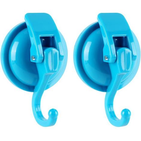BelleRise - Crochets de ventouse pour aspirateur haute résistance, revêtus de bleu et polis pour une puissance d'aspiration exceptionnelle, lot (1/4)