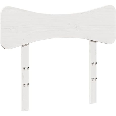 Tête de lit blanc 90 cm bois massif de pin (1/5)
