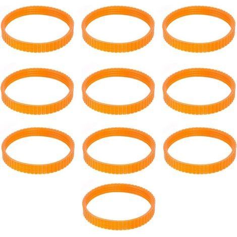 1900B Lot de 10 courroies dentées de rechange pour rabot électrique, 9,6 mm de large, orange (1/5)