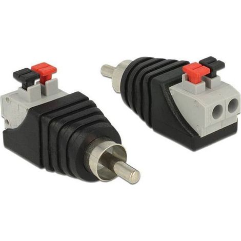 65566 Cinch-RCA Adaptateur [1x Cinch-RCA mâle - 1x prise femelle] noir, gris, rouge Y463603