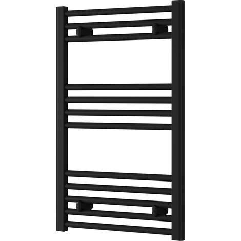 Reina Capo Black Electric Towel Rail 800mm High x 500mm Wide (Standard Element) (1/5)
