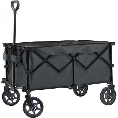 Wagon 89 cm 171 L Capacity Foldable Compact Grey Garden Pride (1/3)