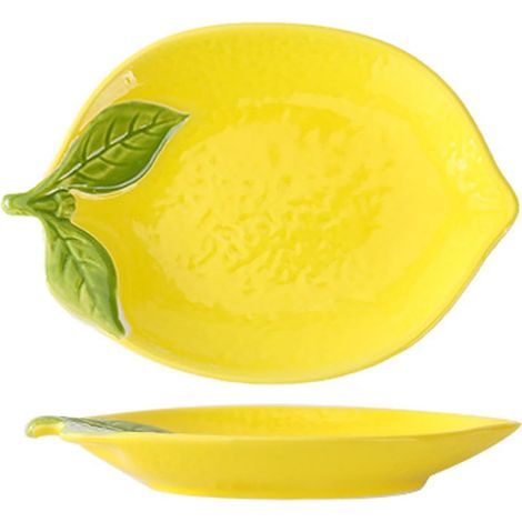Ceramic Spoon Holder with Lemon Degn, Decorated Spoon Storage (1/5)