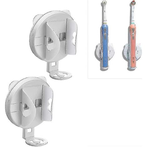 Lot de 2 supports pour brosses à dents électriques (1/5)