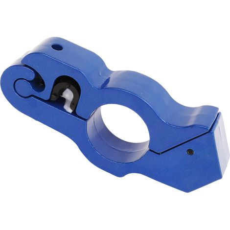 Poignée d'accélérateur antivol en alliage d'aluminium pour guidon moto, verrou de sécurité avec 2 clés, couleur bleue. (1/5)