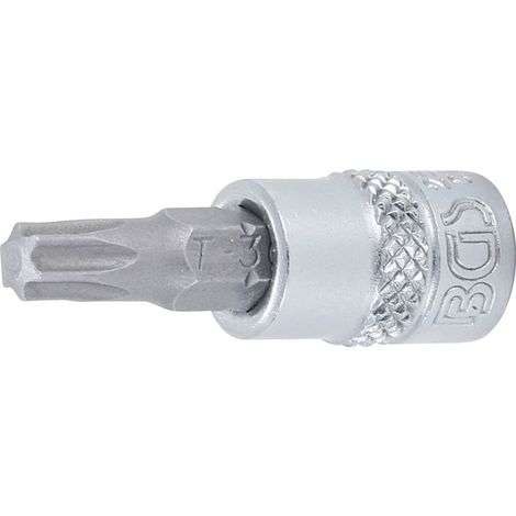 BGS Bit-Einsatz Antrieb Innenvierkant 6,3 mm (1/4") T-Profil (für Torx) T30 - 2595 (1/2)