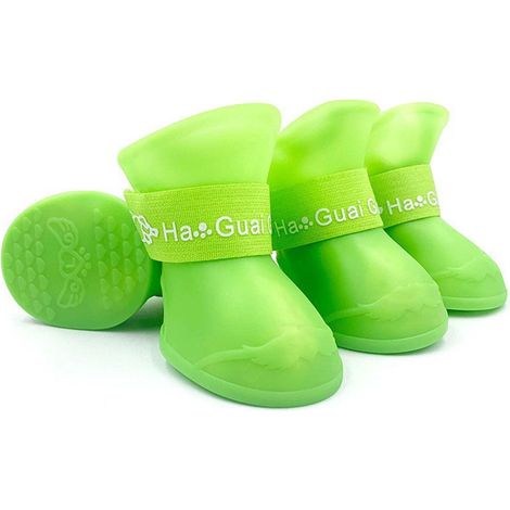 Chaussures Pour Chien - Chaussures Antidérapantes Et Imperméables - Pour Chiens De Compagnie En Extérieur Par Temps Pluvieux Ou Neigeux - Lot De 4 (1/2)