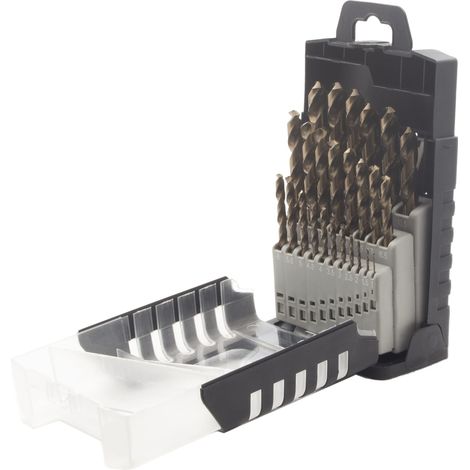 Krino 01155302 - HSS-CO Set Punte Rettificate In Cobalto Per Acciaio Inox - 25 Pezzi (1/4)