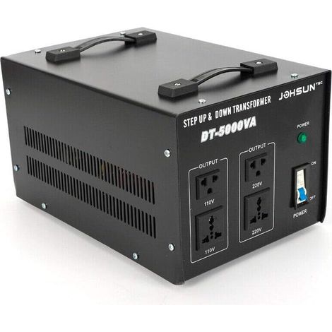 Gojoy – Convertisseur de tension 5000W – Transformateur toroïdal 110V⇄220V – Élévateur/abaisseur pour appareils jusqu'à 5000W (1/5)