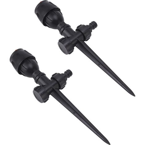 Arroseur de jardin en plastique rotatif à 360° pour l'irrigation de grandes surfaces de jardin et de pelouse.