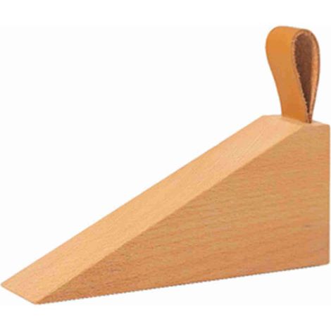 Bloque-porte en bois hêtre antidérapant amortissant silencieux avec bande pour chambre bureau (1/5)