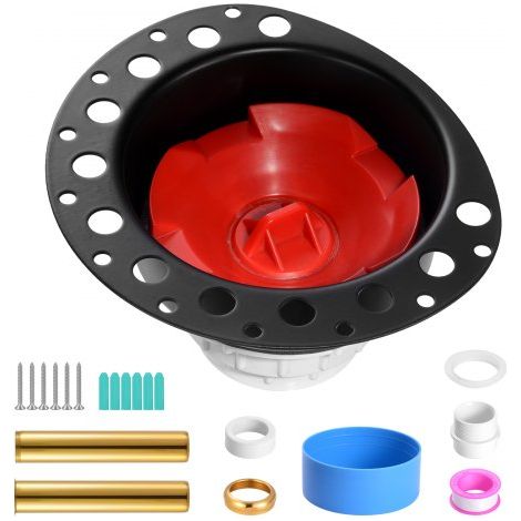Kit Vidange Baignoire Autoportante PVC 2 Tuyaux d'Échappement en (1/5)