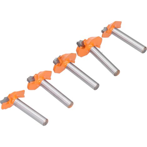 5 Pièces Fraises à Rainurer 1/4" pour Assemblage de Portes de Meuble et Menuiserie (1/5)