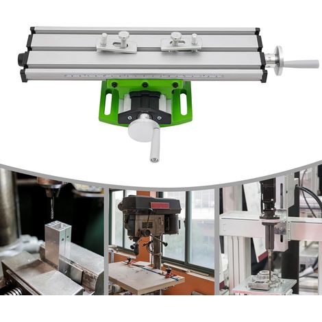 Table cruciforme multifonction, table de fraisage, table de coordonnées, mini fraiseuse, compound croisé, perceuse d'établi, axe Xy, fraisage, étau de travail, support croisé (1/5)