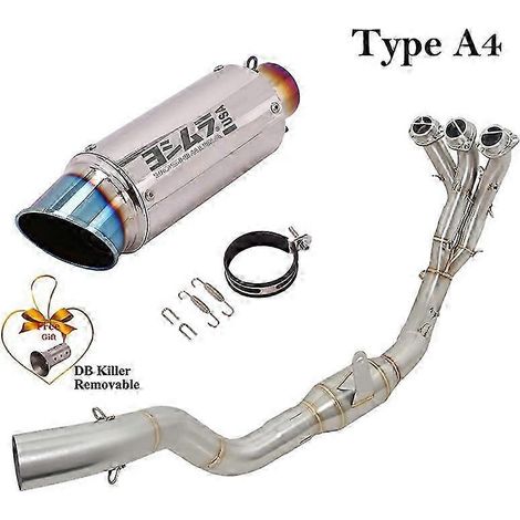 Sistema De Escape Completo Para Motocicleta, Silenciador De Tubo De Enlace Delantero Modificado, Db Killer, Para Yamaha Tracer9 Tracer 9 Gt 2021 2022( Type A4) (1/5)