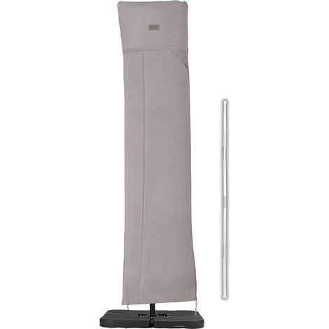 Housse de Protection Ultra-Résistante pour Parasol Déporté -260x65cm - Tissu Oxford 600D Imperméable Anti-UV avec Tige de Montage et Aérations (1/5)
