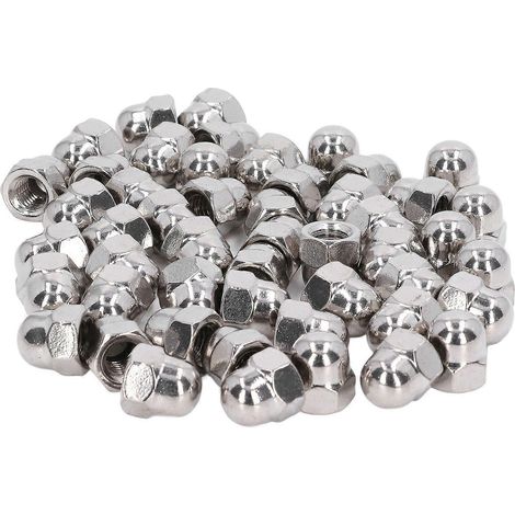 50-teiliges Set mit Hutmuttern aus Edelstahl 304 für Wartungs- und Reparaturarbeiten (M4)
