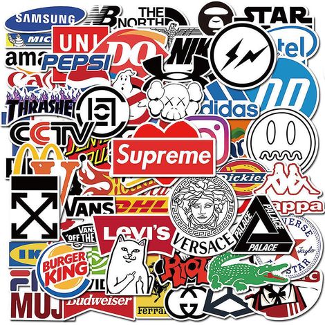 50Pcs Cool Vinyl Stickers – Waterproof Decals for Bottles, Laptops, Skateboards