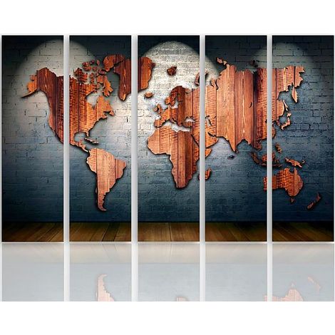 Tableau la carte du monde conseils - 200 x 100 cm (1/5)