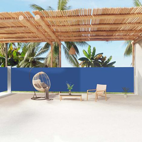 vidaXL Toldo lateral retráctil azul 160x1200 cm (1/5)
