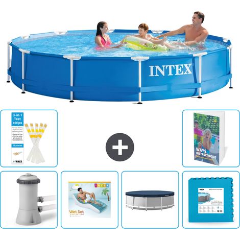 Frame Pool Rund - 366x76 cm - 7-teilig S311