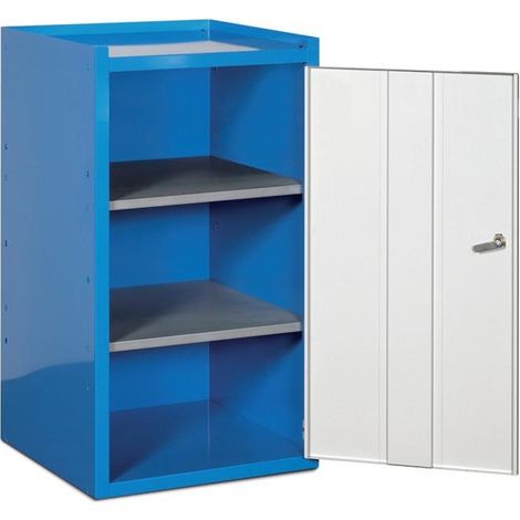 PROVOST - Armoire à outillage domestique en acier - 2 tablettes - 500 x 500 x 920 mm