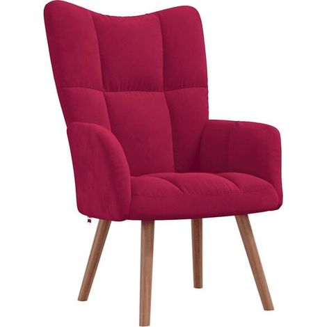 méridienne en velours rouge bordeaux (1/5)