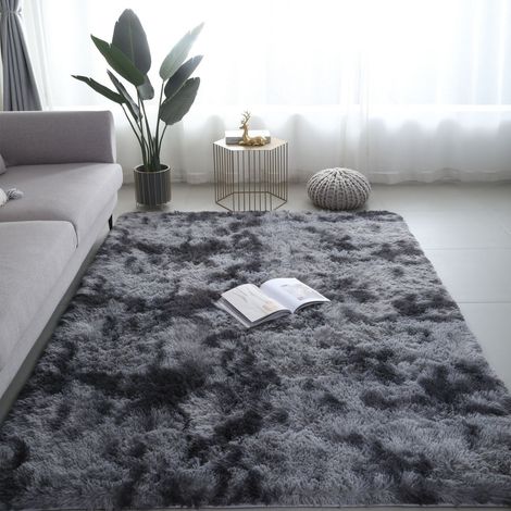 Grand Tapis Décoration 60 x 120 cm Texture Fourrure Douce Surface Confortable Anti Glissant Pour Chambre à Coucher Salon (1/4)