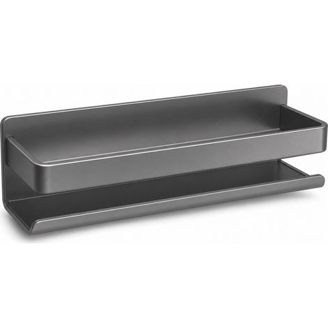 Mensola da parete da cucina in acciaio inox senza foratura per spezie 30 cm (1/5)