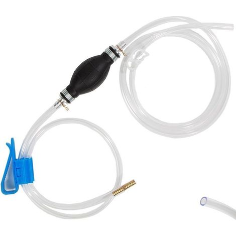 Pompe à siphon pour transfert de liquide, pompe à siphon manuelle pour eau, gaz, huile, carburant, bateau, moto, diesel, kit d'outils pour aquarium (ensemble complet 10 mm) (1/5)