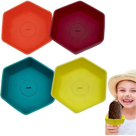 Porte-sucettes glacées réutilisable en silicone, conception anti-gouttes, compatible lave-vaisselle, convient aux bâtonnets de glace standard. (1/5)