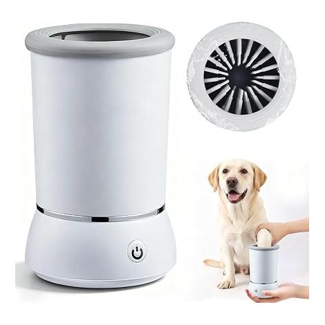 Nettoyeur de Pattes pour Chiens, Lave-pattes en Silicone, portable Chats, Lavage à 360° Massage Nettoyage du Pelage (1/3)