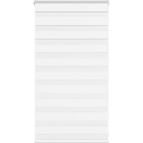 Doppelrollo Weiß 75x100 cm Stoffbreite 70,9 cm Polyester
