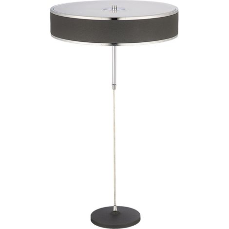 Lampada da tavolo moderna grafite tonda 2xE14 Jupiter