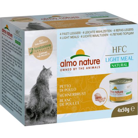 Almo Nature Repas léger et naturel Multipack 4 x 50 g - Blanc de poulet 4 x 50 g