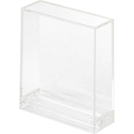 Cadre photo carré moderne transparent double face pour photos de 7,6 cm (3 pouces) de côté