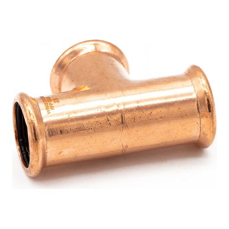 PrimaPress 28mm Copper Equal Tee - Premium Press Fitting (1/2)