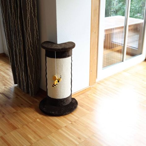 KERBL Arbre a chat angulaire 58cm - Brun (1/3)