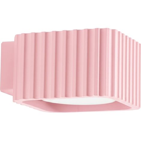 Lámpara de pared RIFF rosa aluminio 1xGx53 10cm Sollux (1/5)