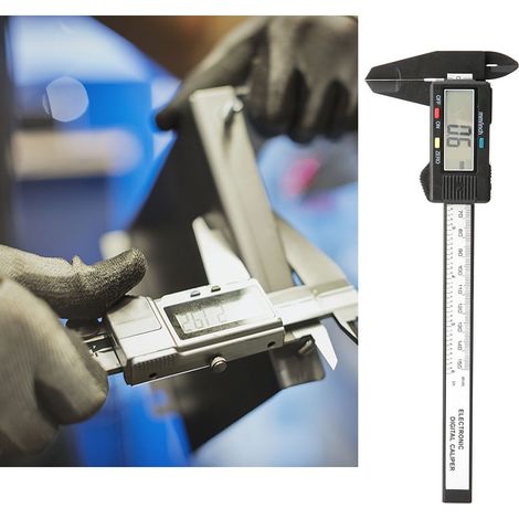 150 mm 6 Zoll Digitaler LCD-Messschieber Mikrometer Messwerkzeug (1/5)